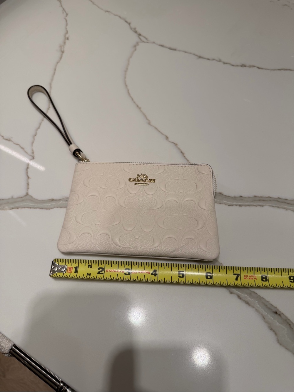 NWT Coach Corner Zip Wristlet - White - Picture 11 of 12